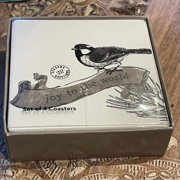 kohls Holiday New Set Of Holiday Coasters 4 Poshmark